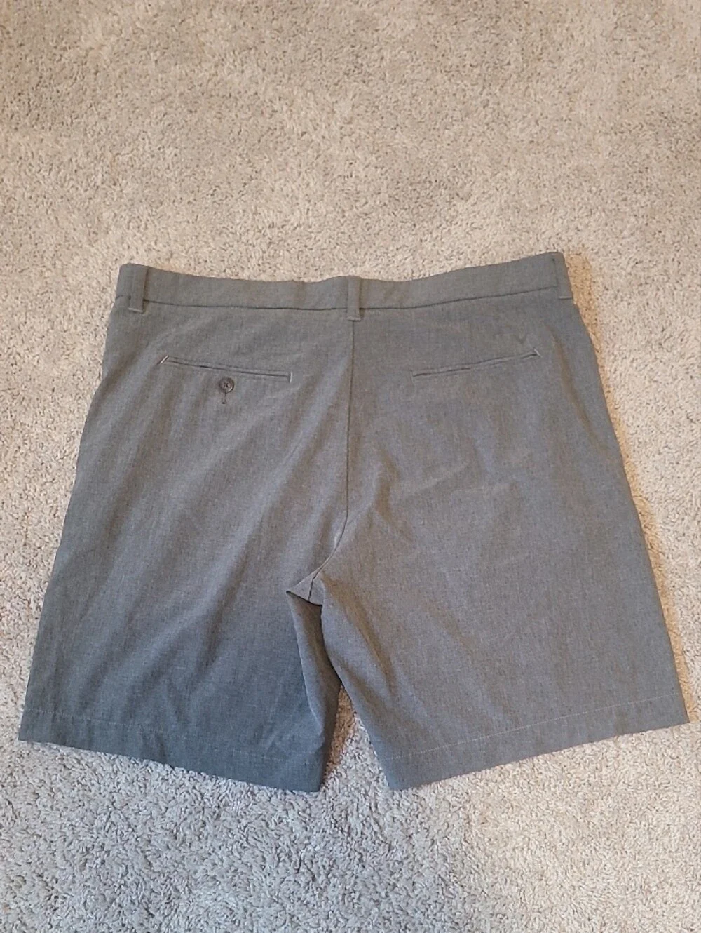 Callaway Men's Gray Performance Flat-Front Shorts